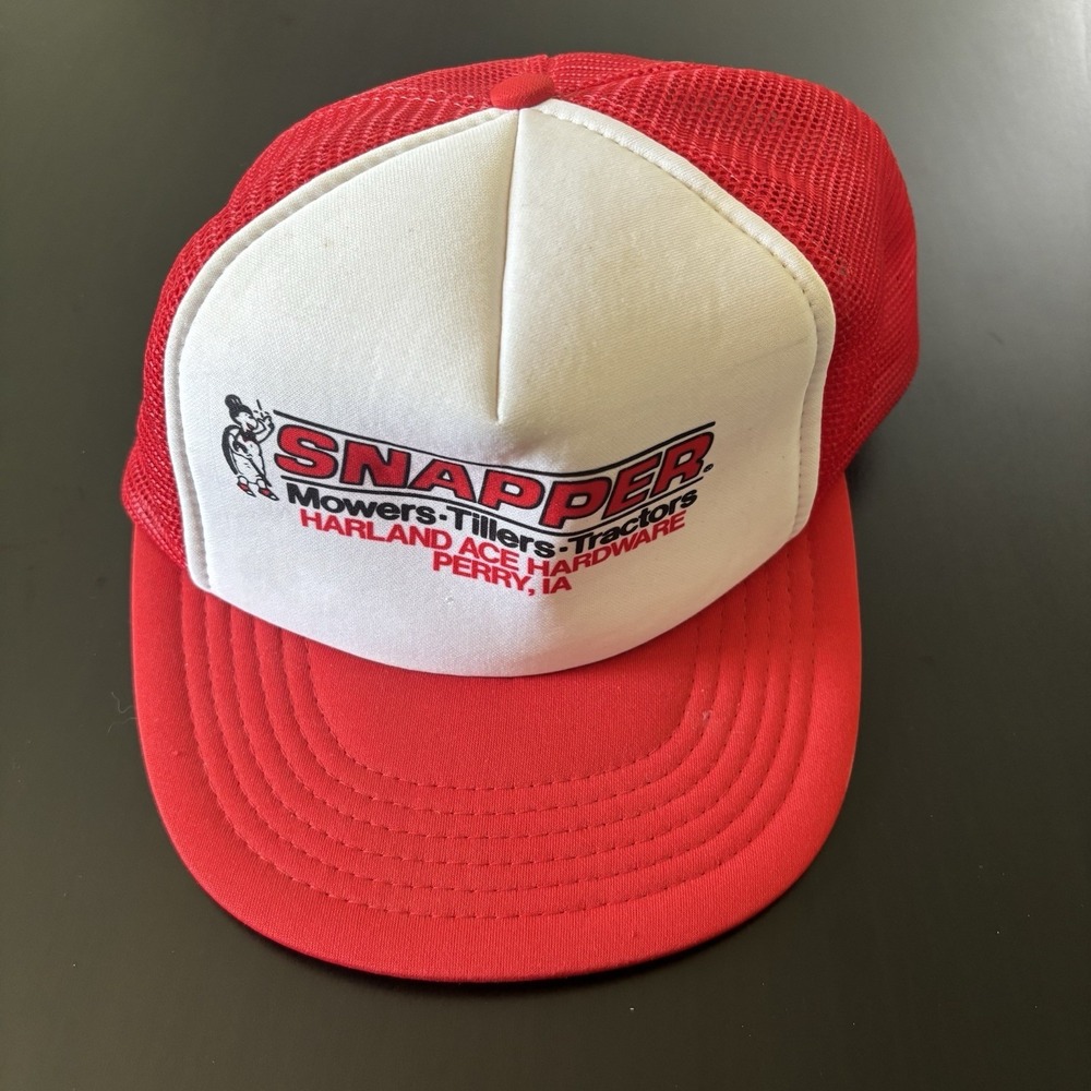 Snapper Ace Hardware Work Hat Perry Iowa SnapBack‎ Mesh Trucker Designer Award